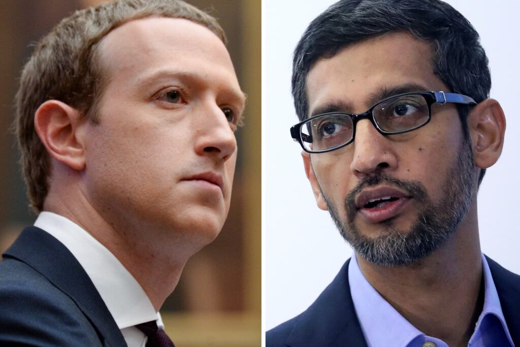 Google, Facebook CEOs oversaw a 2018 ad auction deal, states allege