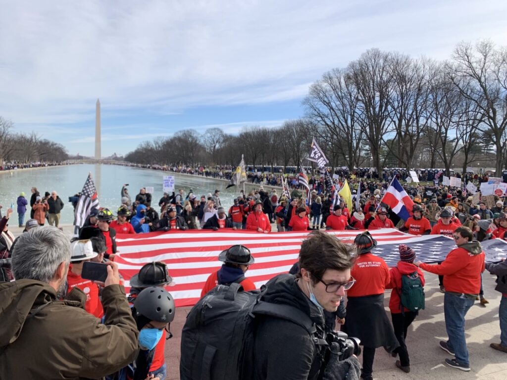 Washington DC ‘Defeat the Mandates’ march calls to end for COVID-19 vaccine requirements: ‘draconian laws’