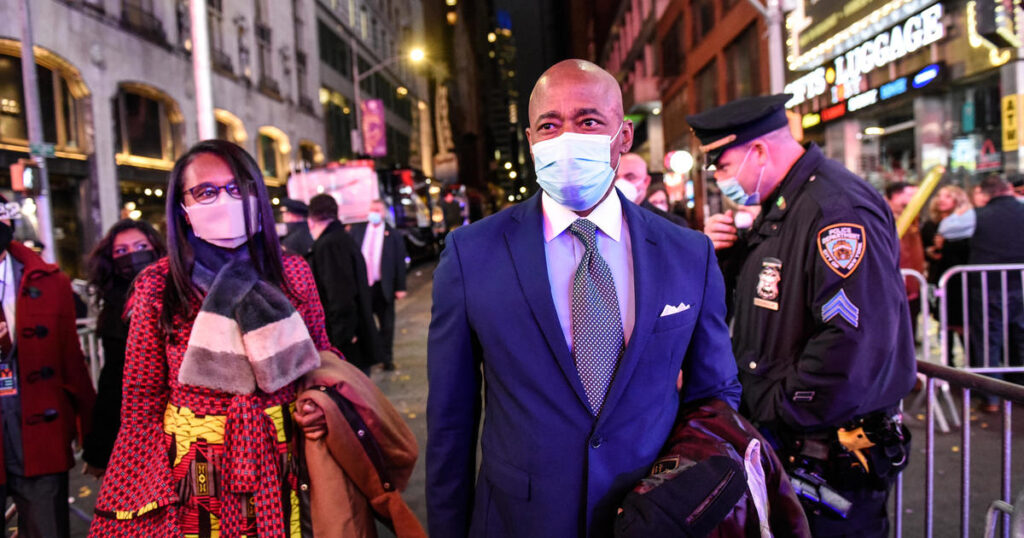 Eric Adams sworn in as New York City’s 110th mayor after Times Square ball drop – CBS News