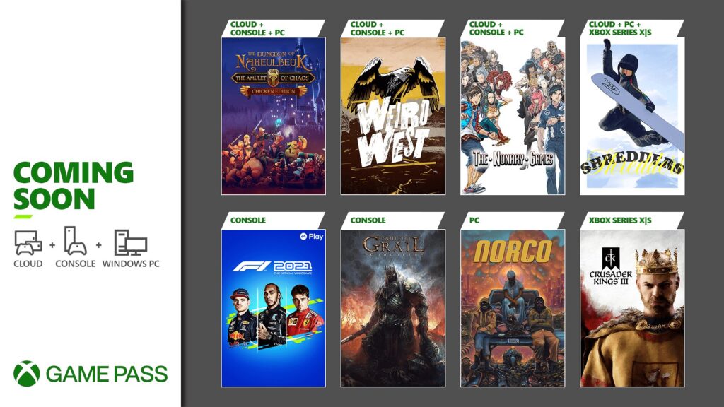 Coming Soon to Xbox Game Pass: F1 2021, Shredders, Weird West, and More – Xbox Wire