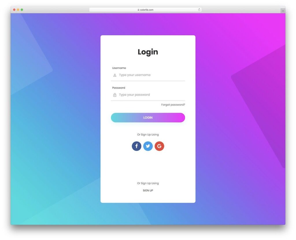 42 Free HTML5 And CSS3 Login Forms For Your Website 2022