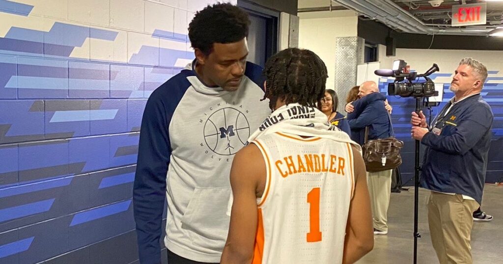 Chris Webber offered words of wisdom to Kennedy Chandler after loss to Michigan
