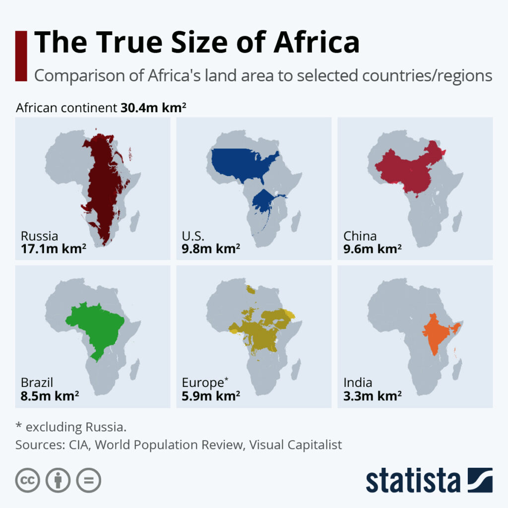 • Chart: The True Size of Africa | Statista
