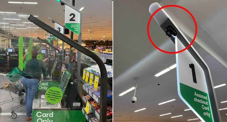 New Woolworths checkout cameras watching over customers